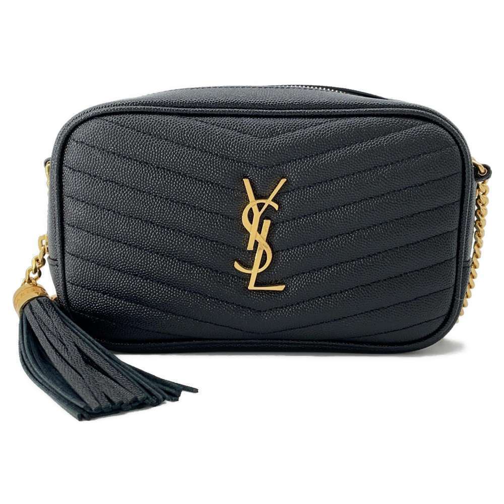 Saint Laurent Paris Chain Shoulder Bag Lou Black